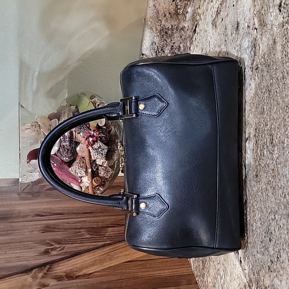 MCM EUC Leather Studded Small Heritage Boston Bag - Picture 4 of 11